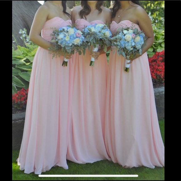Blush Bridesmaid Dress - Picture 2 of 4